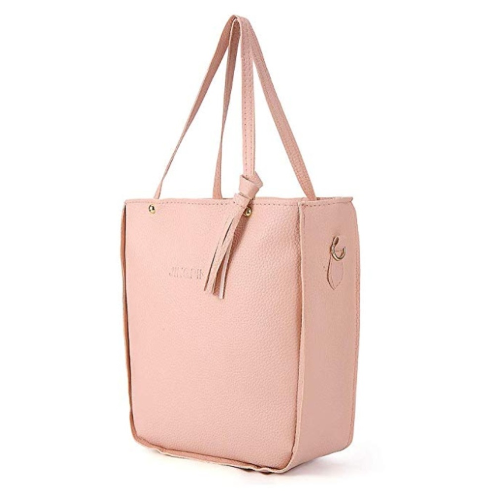1 LEFT!! Rose/Blush Pebbled Leather Travel Set - Picture 4 of 8